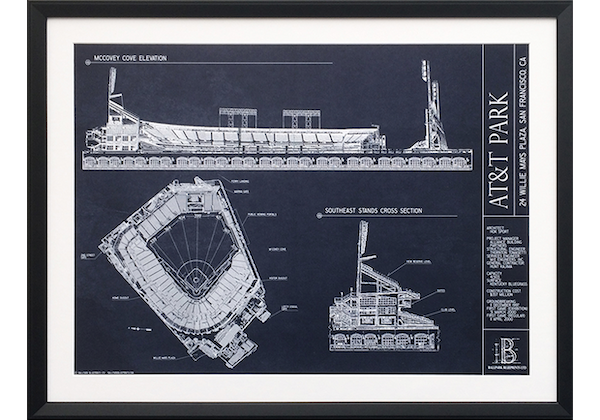 Baseball AT&A Park Blue Prints