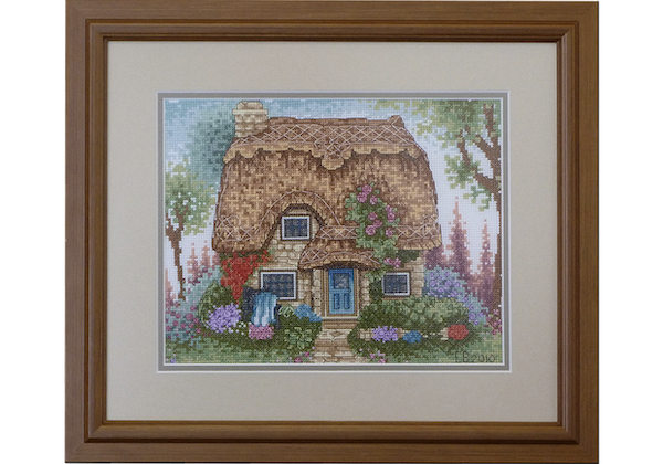 Framed Cottage Cross Stitch 2