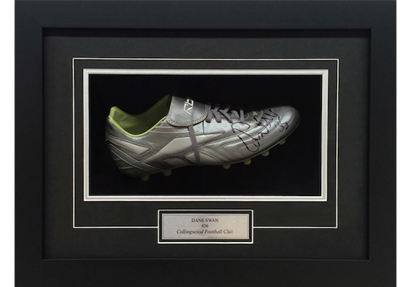 Framed Dane Swan Signed AFL Football Boot