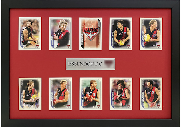 Framed Essendon Football Cards
