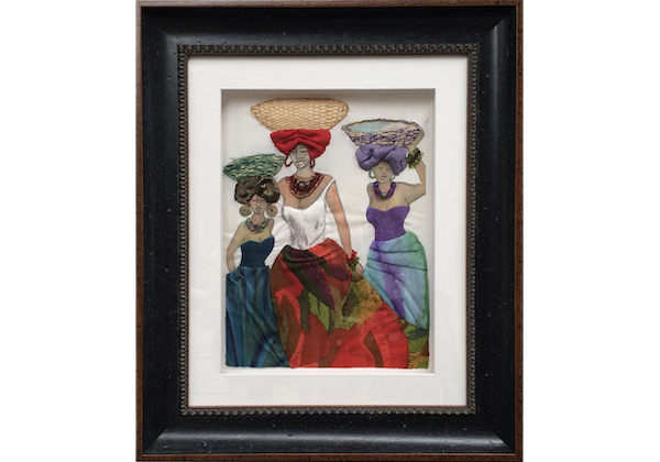 Framed Fabric Artwork