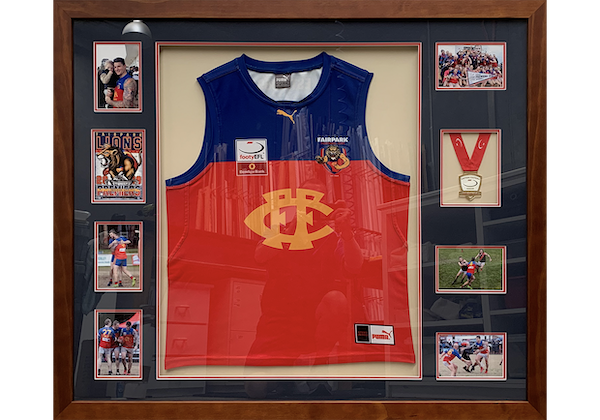 Framed Fair Park Football Memorabilia