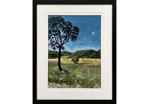 Framed painting of Field at Night