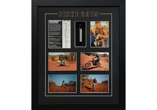 Framed Finke 2019 Dirt Bike Race