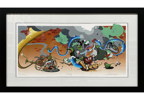 Framed Graffiti style print