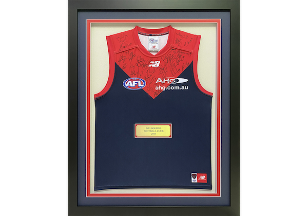 Framed Melbourne Football Jersey