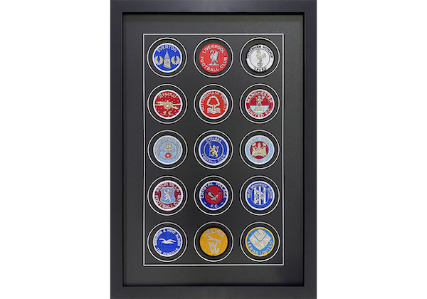 Framed Soccer Badges