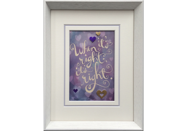 When it's Right it's Right card