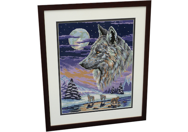 Framed Wolf Tapestry